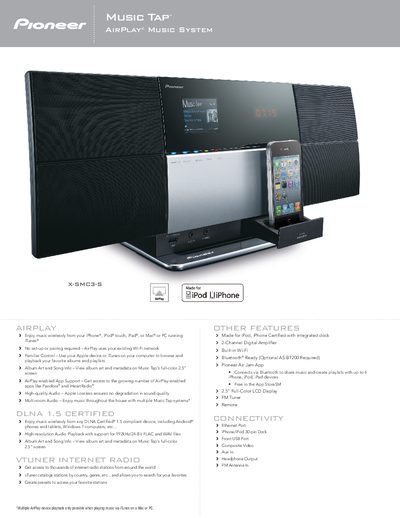 Pioneer Music Tap AirPlay Music System1 - cover page