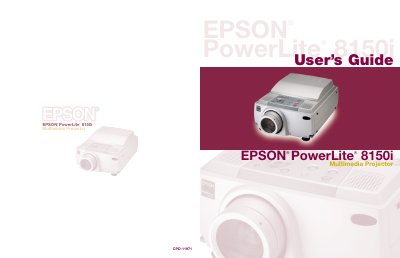 Epson PowerLite 8150i Multimedia Projector User's Guide