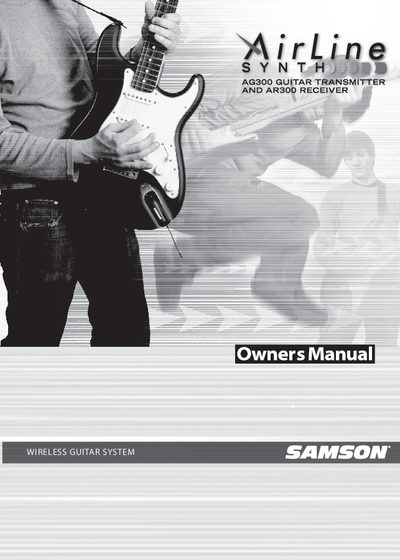 Samson AG300/AR300 Wireless Guitar System User Manual - cover page