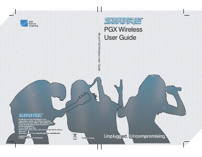Shure PGX Wireless System User Guide - cover page