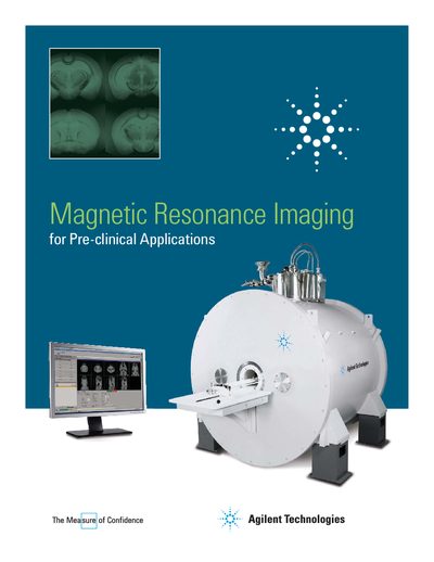 Agilent DD2 MRI Brochure for Pre-clinical Applications - cover page