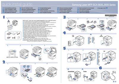 Samsung SCX-5835/5935 Series Laser MFP Quick Installation Guide - cover page