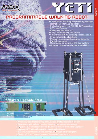 Arexx 44732 Robot Product Leaflet - cover page