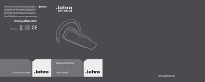 Jabra BT5010 Bluetooth Headset User Manual - cover page