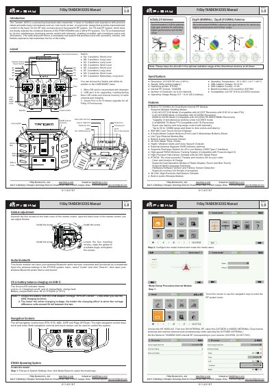 FrSky TANDEM X20S User Manual - cover page