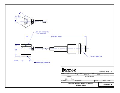 Dytran 3032A Miniature Quartz Shear Accelerometer Manual