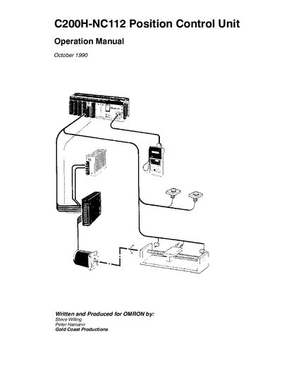 Omron C200H-NC112 Position Control Unit Operation Manual - cover page