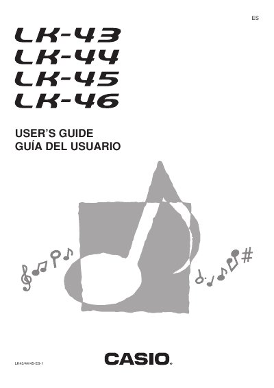 CASIO LK-46 Manual