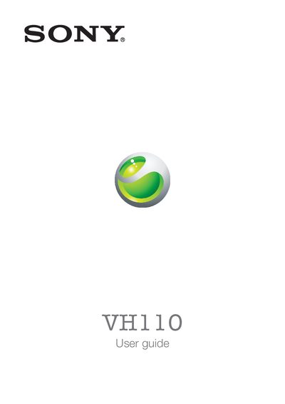 Sony Ericsson VH110 Bluetooth Earphone User Guide