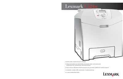Lexmark C524n User Manual - cover page