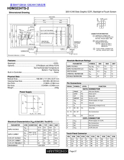 HDM3224TS-2 Datasheet - cover page