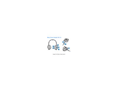 Nokia HS-16 Stereo Headset User Manual - cover page