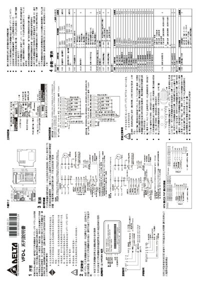 Delta VFD-L Manual - cover page