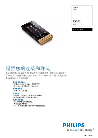 Philips CTD812BLK User Manual - cover page