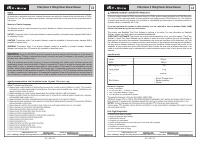 FrSky Rover 3 Tilting Rotors Drone User Manual
