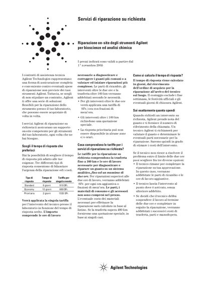 Agilent Technologies On-Demand Repair Services Manual - cover page