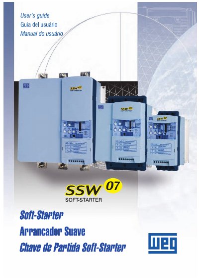 WEG SSW-07 Soft-Starter User Manual - cover page
