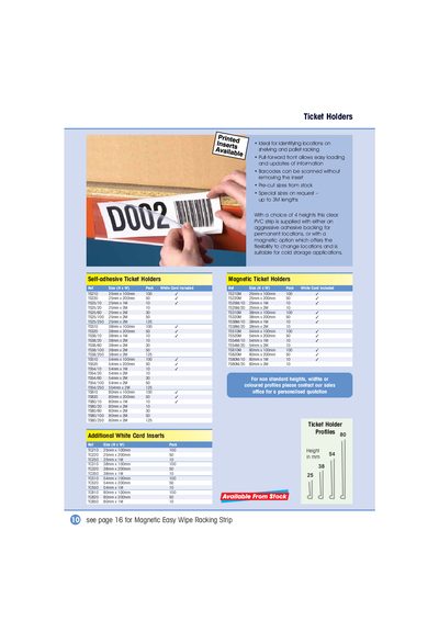 Beaverswood Ticket Holders Product Leaflet - cover page