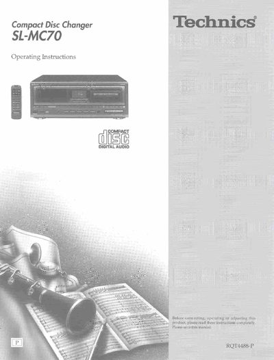 Technics SL-MC70 Compact Disc Changer Operating Instructions - cover page