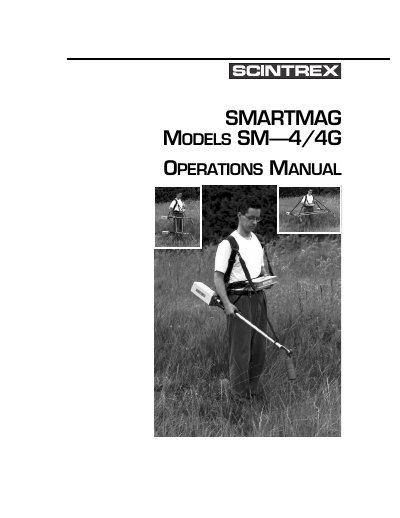 SCINTREX SM-4/4G SMARTMAG Operations Manual - cover page