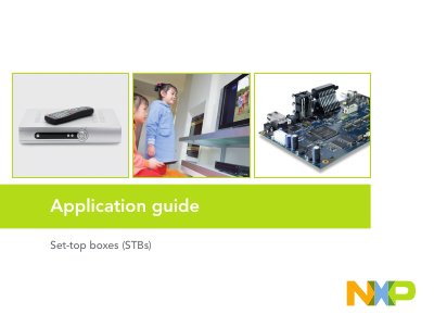 NXP Set-top Boxes Application Guide - cover page