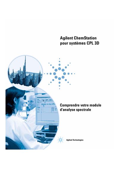 Agilent ChemStation CPL 3D Spectral Analysis Module User Manual - cover page