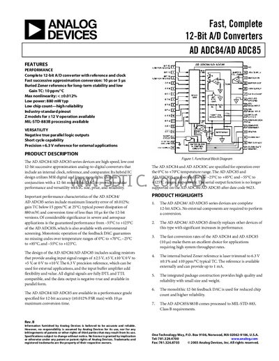 HDS-1250G ADADC85 handbook - cover page