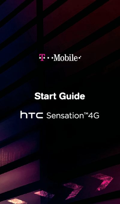 HTC Sensation 4G Start Guide - cover page
