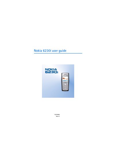 Nokia 6230i User Guide