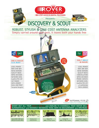 Rover Discovery & Scout Antenna Analyzer User Manual - cover page
