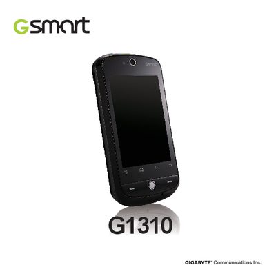 Gigabyte G1310 Phone User Manual - cover page