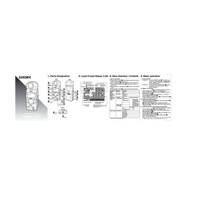 Sekonic C-500/C-500R ProDigi Color Quick Service Manual - cover page