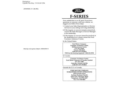 Ford F-Series Owner's Manual