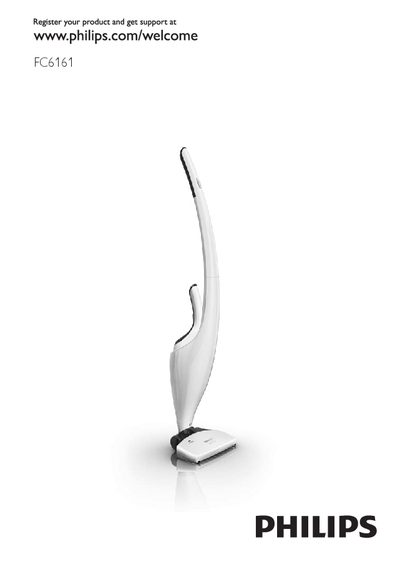 Philips FC6161 Cordless Stick Vacuum Cleaner User Manual