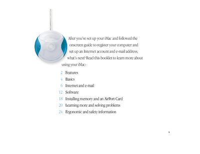 Apple iMac G3 DV User Guide - cover page