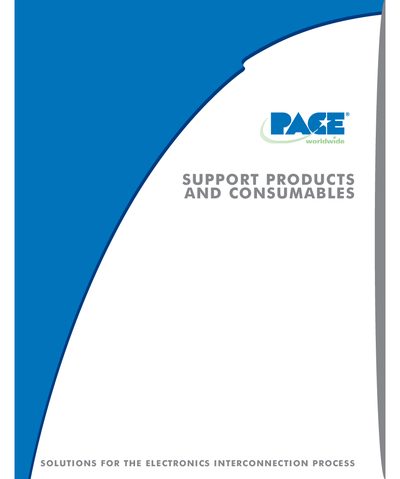 PACE Support Products and Consumables Handbook - cover page