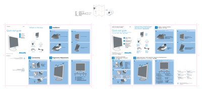 Philips 170V7 Monitor Quick Start Guide