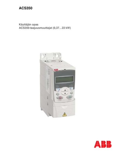 ABB ACS3500-taajuusmuuttaja Manual - cover page