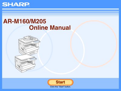 SHARP AR-M160/M205 Digital Multifunctional System Online Manual