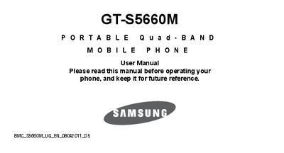 Samsung GT‑S5660M User Manual