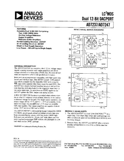 Analog Devices AD7237/AD7247 Datasheet