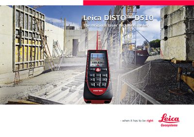 Leica DISTO D510 Laser Distance Meter User Manual - cover page