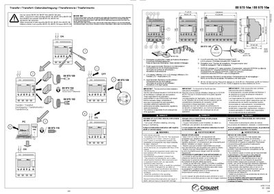 Crouzet NTR 772B Installation Guide - cover page