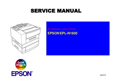 Epson EPL-N1600 Service Manual - cover page