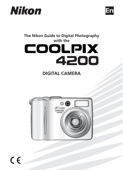 Nikon COOLPIX4200 User Manual - cover page