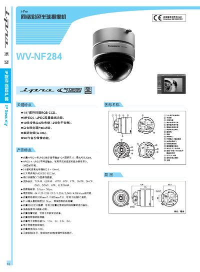 Panasonic WV-NF284 Camcorder Manual