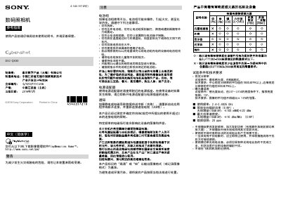 Sony DSC-QX30 Digital Camera Reference Guide - cover page