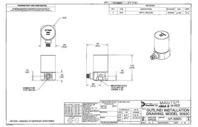 Dytran 3092C Accelerometer Performance Specification - cover page