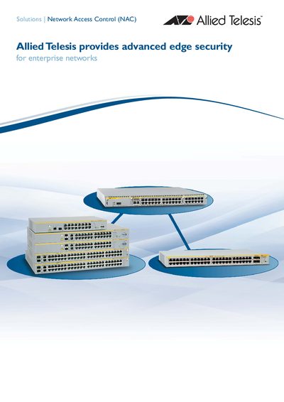 Allied Telesis x900 Family NAC Solutions Brochure - cover page
