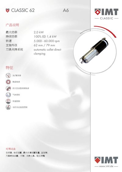 IMT CLASSIC62 A6 Selection Guide